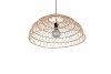 Lampa wisząca z przędzy papierowej brązowa owalna boho rystykalna industrialna minimalistyczna nad stół do salonu sypialni PAULETTE R36141026 Rl